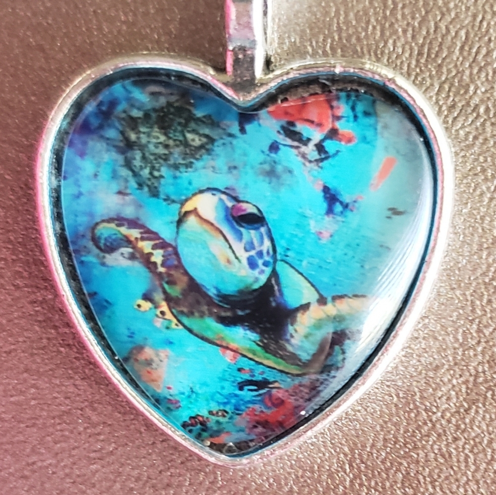 Heart Shaped Turtle Necklace